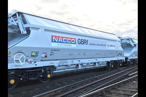 GB Railfreight is taking delivery of Wagony Swidnica hopper wagons which it is leasing from Nacco to support a contract to haul silica sand.